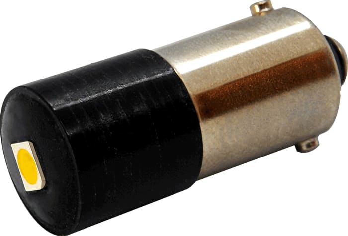 Oxley Yellow LED Indicator Lamp, 12-60V ac/dc, BA9s Base, 10mm Diameter, 181mcd