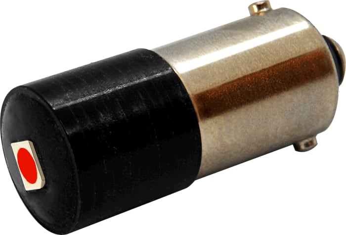 Žárovka indikátoru barva světla Červená, objímka žárovky: BA9s jednočipový, průměr: 10mm, 12V ac/dc