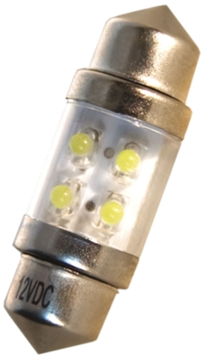 Bombilla LED para coche, tipo Festoon JKL Components, 12 Vdc, Blanco, 10 lm