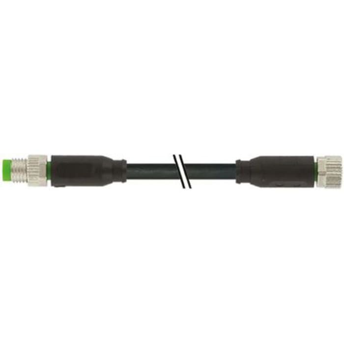 Murrelektronik Limited Straight Female 3 way M8 to Straight Male 3 way M8 Sensor Actuator Cable, 1m