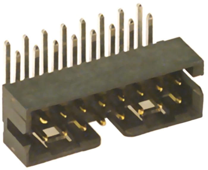 Molex Milli-Grid Series Right Angle Through Hole PCB Header, 10 Contact(s), 2.0mm Pitch, 2 Row(s), Shrouded