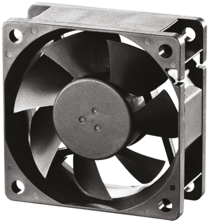 Sunon EB Series Axial Fan, 12 V dc, DC Operation, 27m³/h, 770mW, 64mA Max, 60 x 60 x 25mm