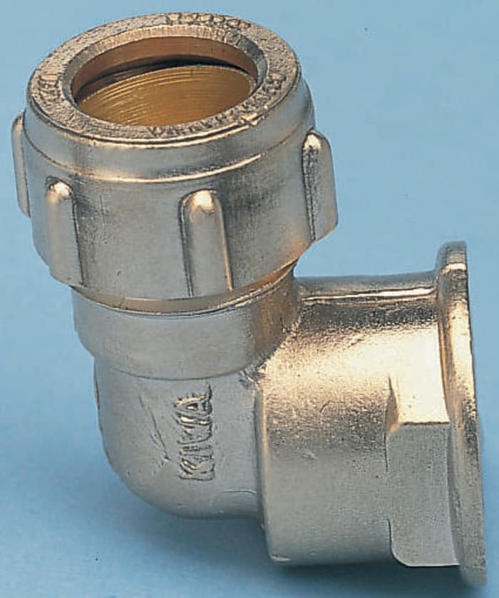 RS PRO | RS PRO Brass Pipe Fitting 3/8 in BSP Female Compression ...