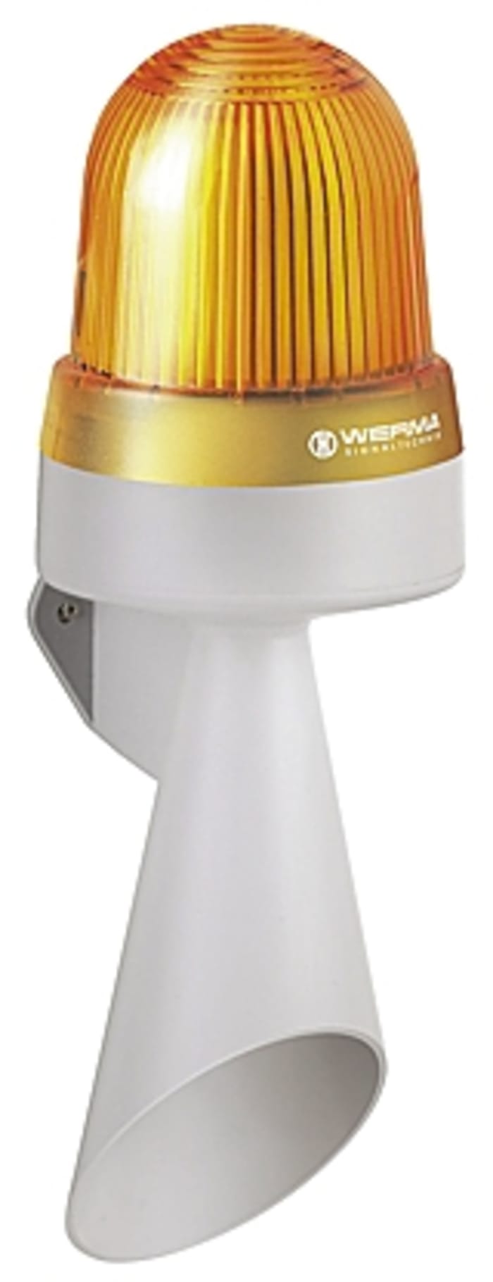 Combiné balise/sirène Werma, lentille Jaune à LED, 10 →48 V c.a.