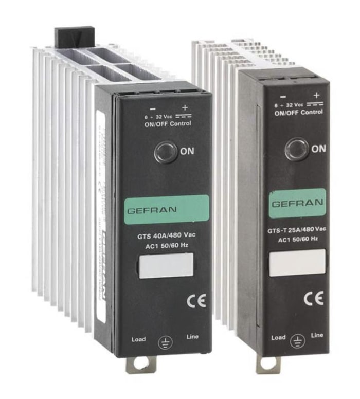 Gefran GTS Series Solid State Relay, 40 A Load, Panel Mount, 280 V ac Load, 32 V dc Control