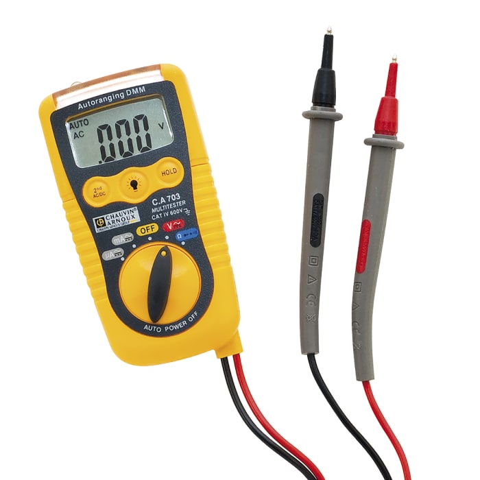 Multimètre Ca 703 Chauvin Arnoux Portable, 600V c.a. 200mA c.a.