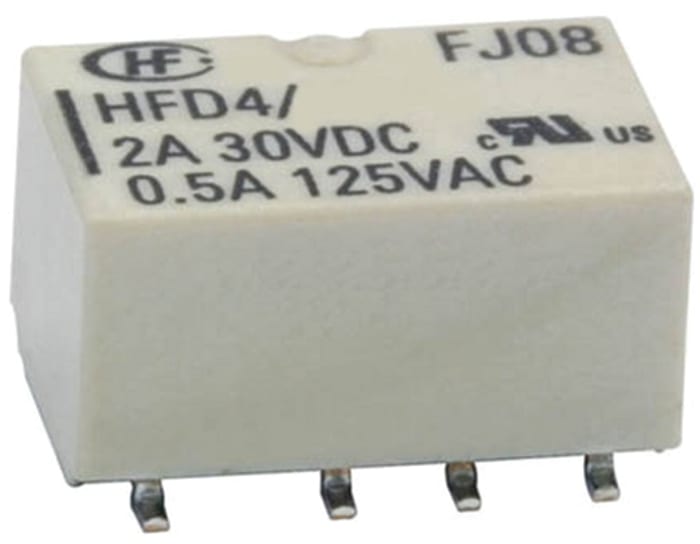 Signálové relé DPDT Montáž na PCB 2 A 24V dc pro Signální aplikace 