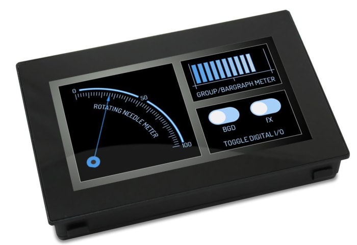 Lascar PanelPilotACE TFT Digital Panel Multi-Function Meter for Current, Voltage, 77mm x 116mm