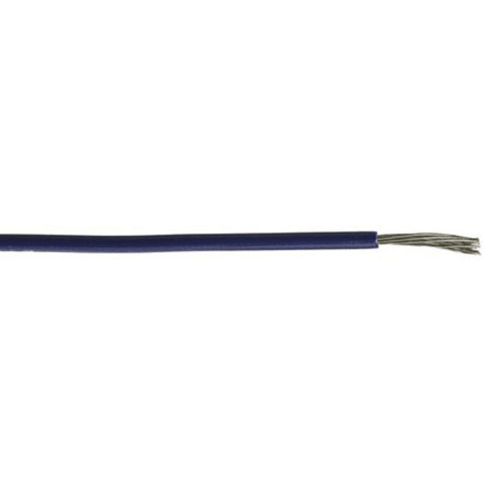 Cable para Equipos RS PRO, área transversal 0,05 mm² Filamentos del Núcleo 1/0,25 mm Azul, 300 V, long. 50m, 30 AWG