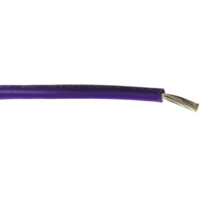 RS PRO Purple 0.08 mm² Equipment Wire, 28 AWG, 1, 50m, ETFE Insulation