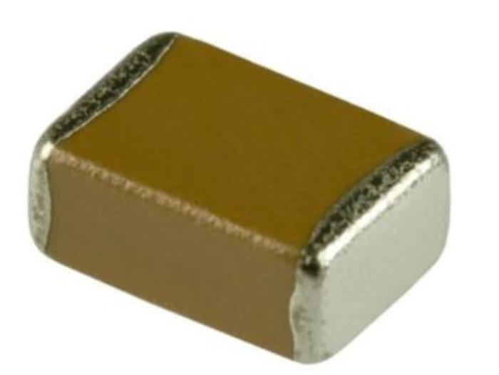 KEMET 1nF Multilayer Ceramic Capacitor MLCC, 50V dc V, ±5% , SMD