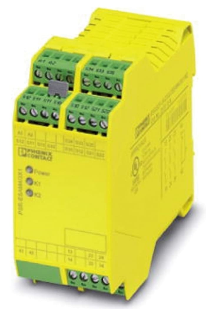 Phoenix Contact PSR-SPP Safety Relay, 24 V ac, 230V dc, Dual-Channel, 4 Safety Contacts