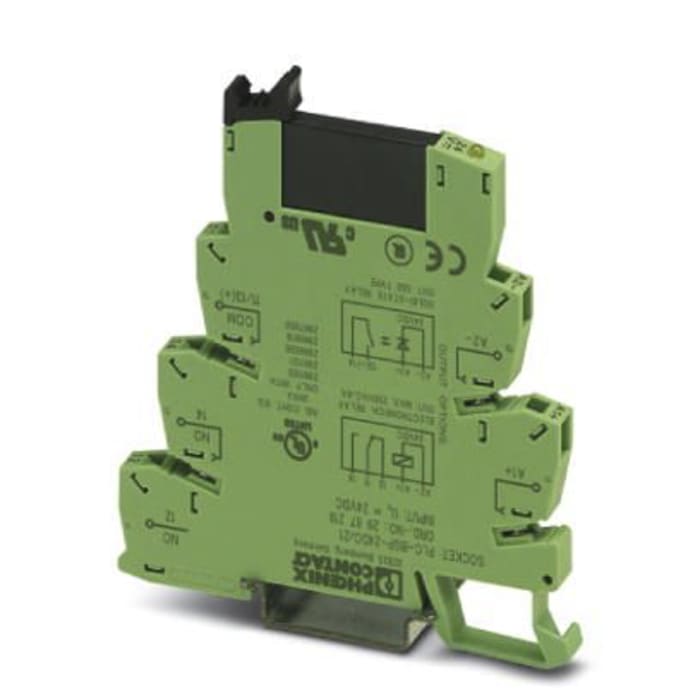 Phoenix Contact PLC-OSP- 24DC/48DC/100 Series Interface Relay Module, DIN Rail Mount, 24V dc Coil