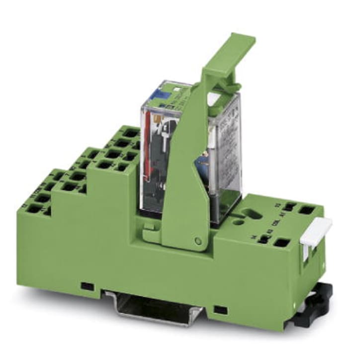 Phoenix Contact PR2-RSP3-LDP-24DC/2X21 Series Interface Relay Module, DIN Rail Mount, 24V dc Coil, DPDT