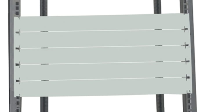 Panneau d'obturation 3U RS PRO, 483 x 9mm, Gris
