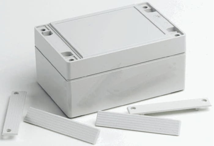 OKW Robust Box Series Grey ABS Enclosure, IP66, Grey Lid, 120 x 80 x 60mm