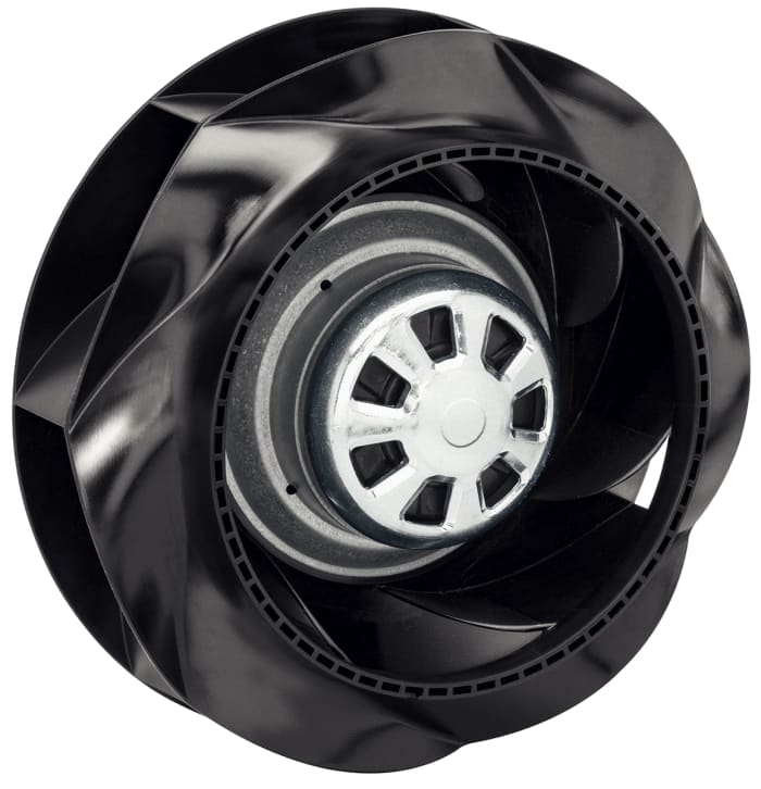 Ventilateur centrifuge ebm-papst, 1290m³/h, 230 V c.a., 220 (Dia.) x 90mm