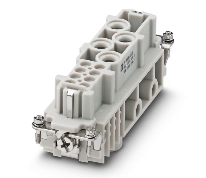 Phoenix Contact Heavy Duty Power Connector Insert, 80A, Female, HC-K 4/8-EBUS Series, 4, 8 Contacts