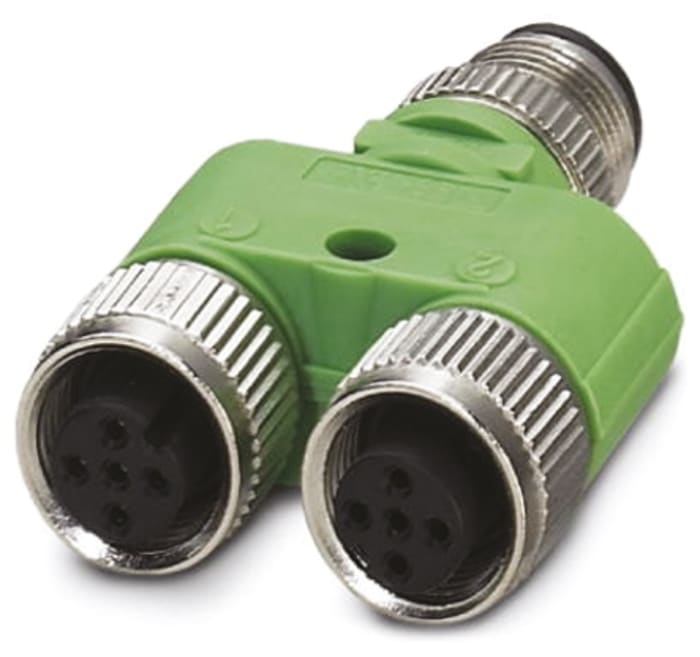 Phoenix Contact 5 Pole M12 Socket to 5 Pole M12 Socket Connector