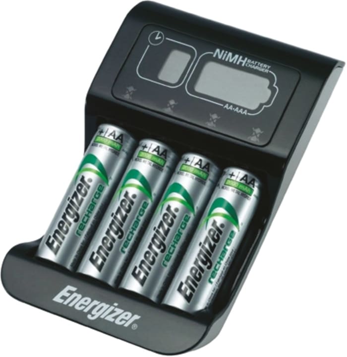 Energizer CHP4 Battery Charger For NiMH AA, AAA with EURO plug, Batteries Included