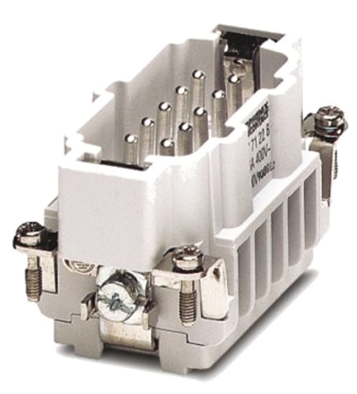 Phoenix Contact Connector Insert, 10 Way, 16A, Male, B10, HC, Panel Mount, 500 V