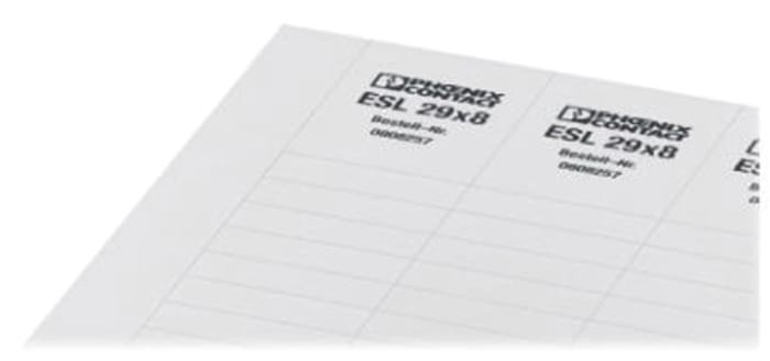 Phoenix Contact, ESL 44X 7 Insert Strip for use with for use with Terminal Blocks
