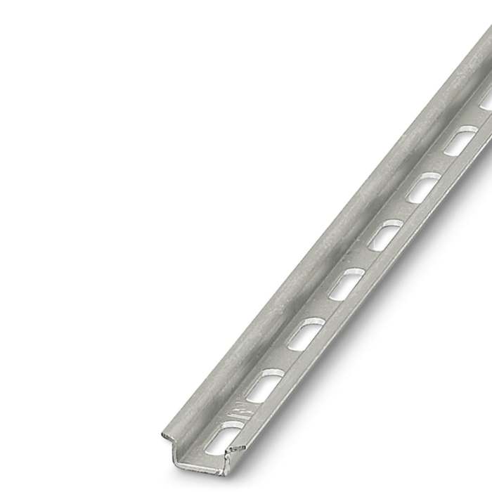 Phoenix Contact Steel Perforated DIN Rail, Mini Top Hat Compatible, 2m x 15mm x 5mm