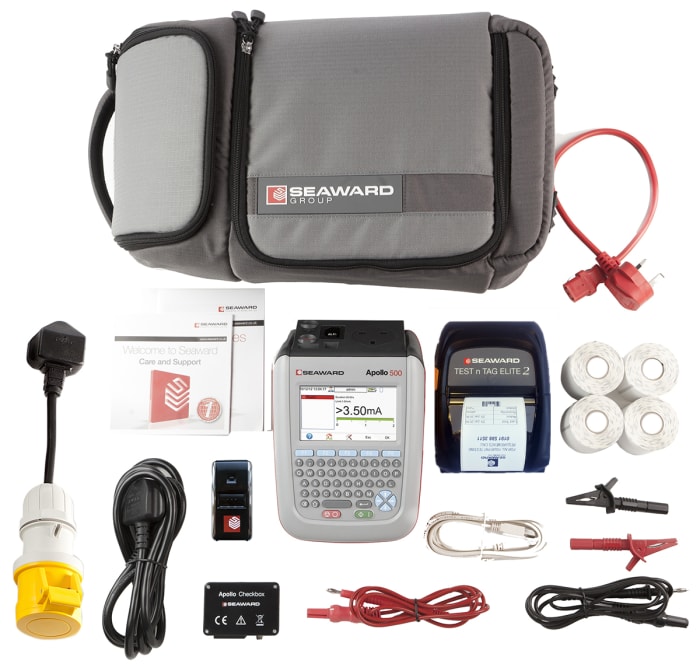 Seaward Apollo 500 Elite Bundle UK PAT Testing Kit, Kit Contents Apollo kit carry case Includes Apollo 500 tester,