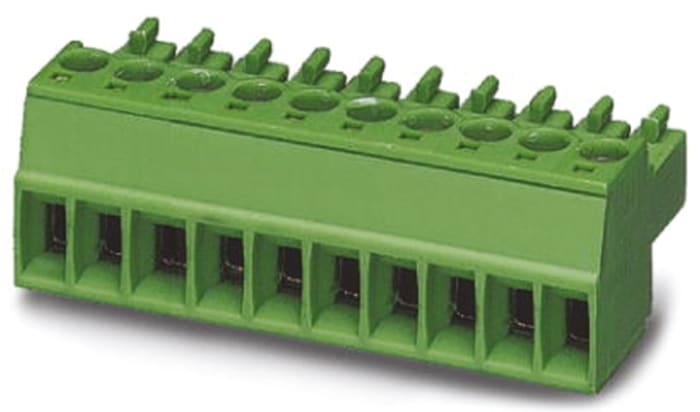Phoenix Contact, 3.5mm Pitch, MC 1.5/12-ST-3.5, 12 Way, , Pluggable Terminal Block, Plug, Cable Mount, Screw