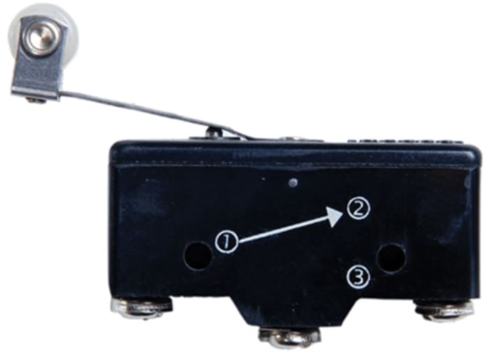 Microrupteur Levier à ressort RS PRO, Vis, 1NO, 15 A 250V c.a.