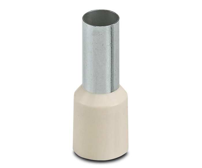 Puntera hueca de crimpado Phoenix Contact, Serie AI 16 -12 IV, Aislado, Pin de 12 mm, Crema 6 mm 6 AWG