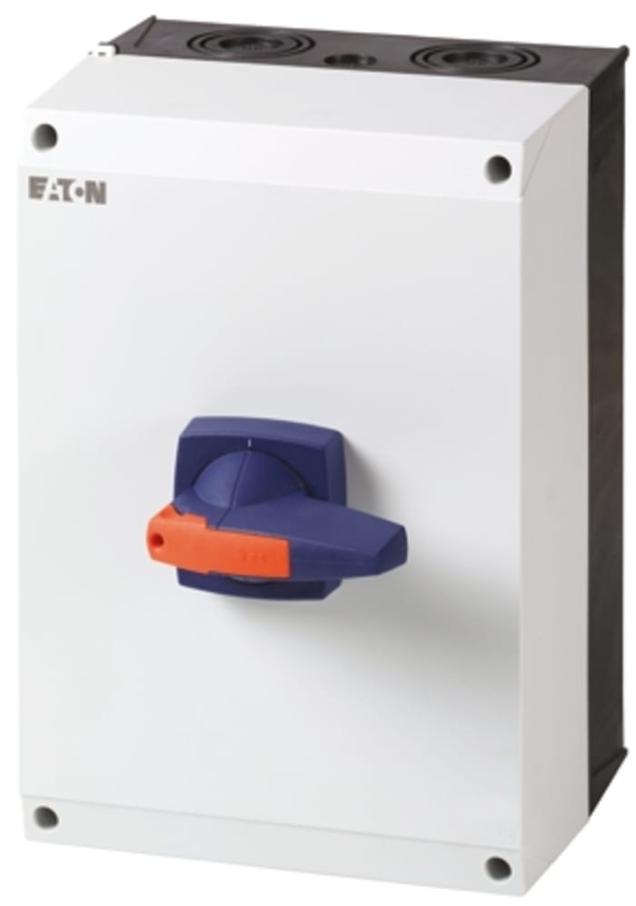 Eaton 3P Pole Isolator Switch - 125A Maximum Current, 59kW Power Rating, IP65