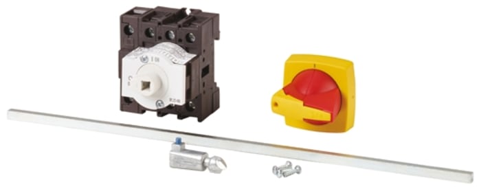 Eaton 3P+N Pole Panel Mount Isolator Switch - 32A Maximum Current, 18.5kW Power Rating, IP65