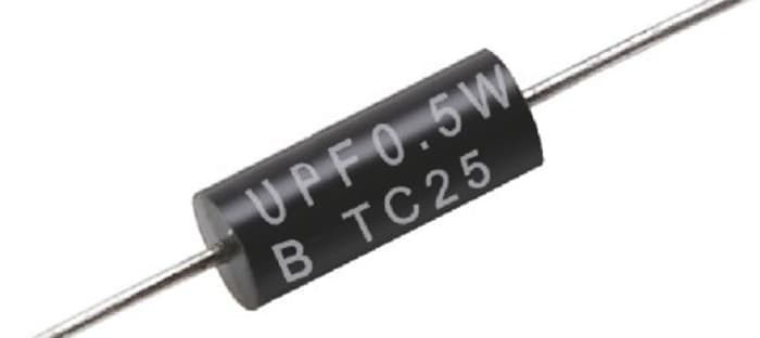 TE Connectivity 350Ω Metal Film Resistor 0.25W ±0.1% UPF25B350RV