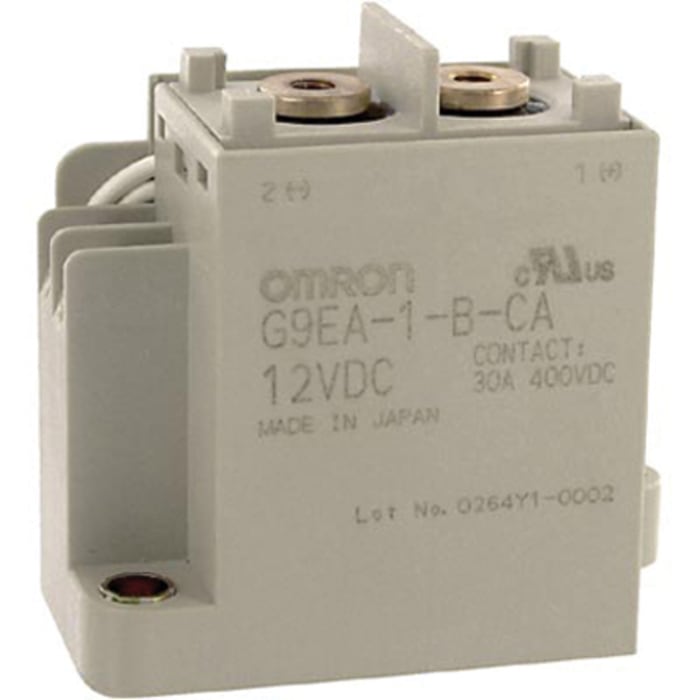 Omron Power Relay, 12V dc Coil, 80A Switching Current, SPST