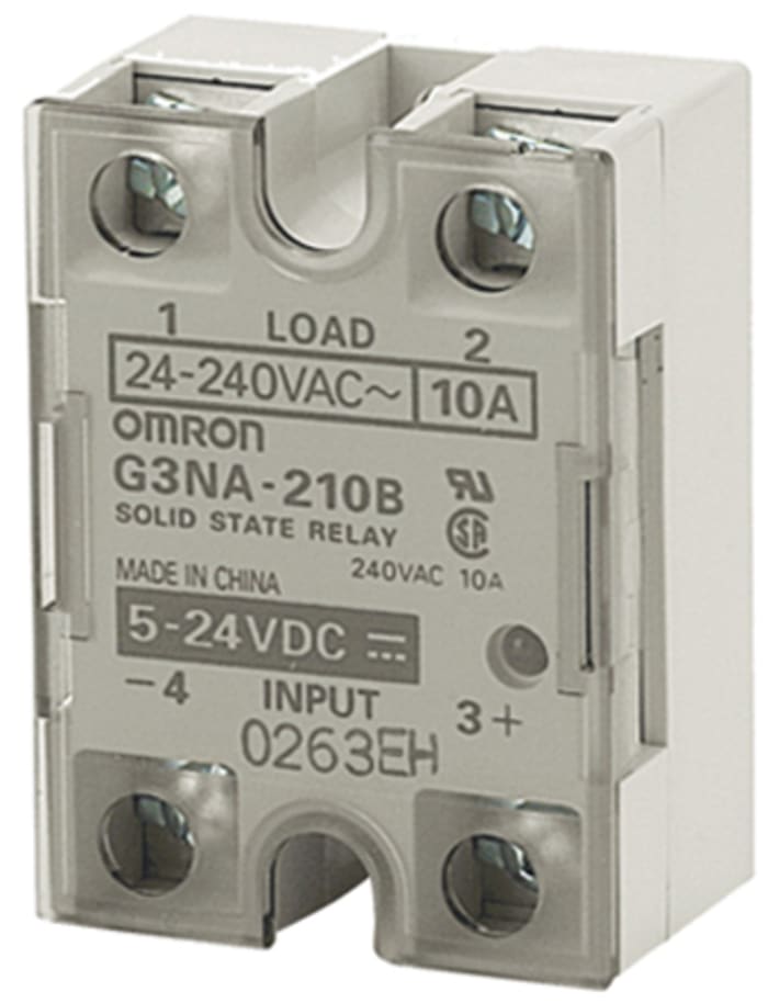 Omron Solid State Relay, 10 A Load, Panel Mount, 264 V ac Load, 32 V dc Control