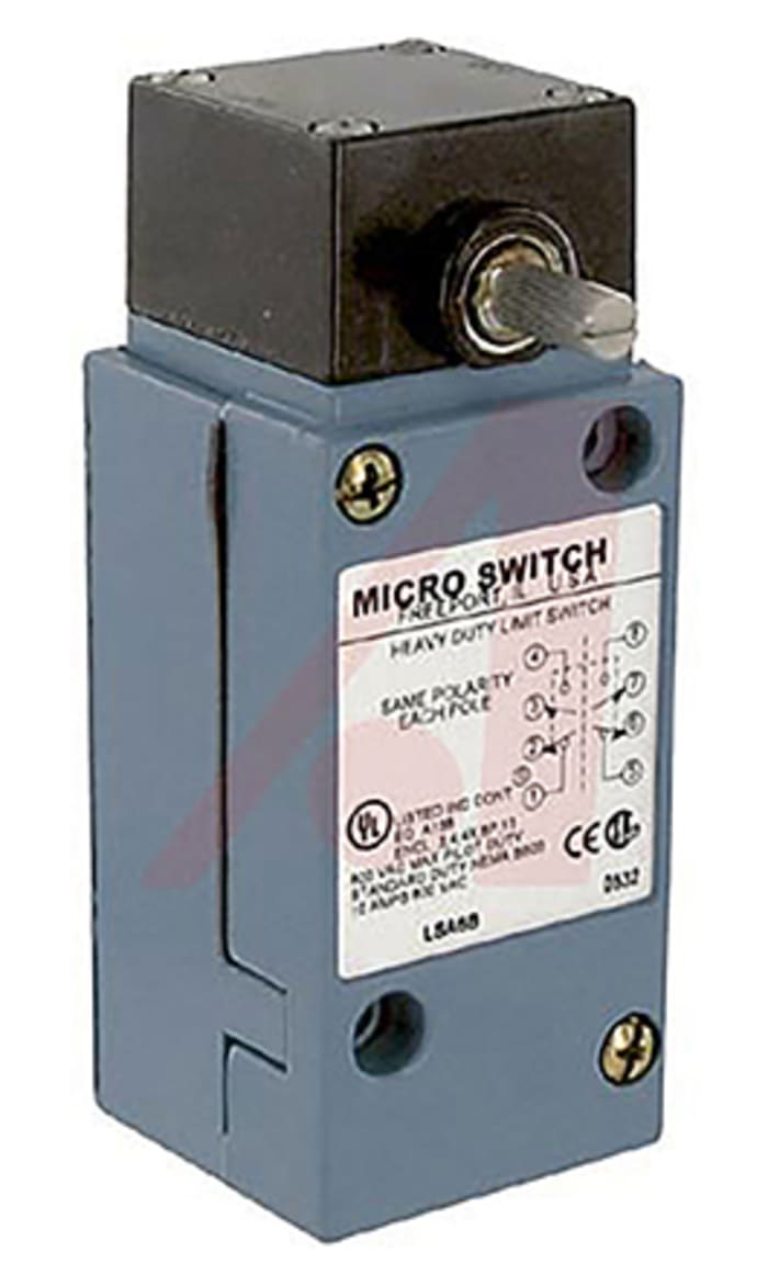 Honeywell HDLS Series Limit Switch, 2NO/2NC, IP65, IP66, IP67, DPDT, Die Cast Zinc Housing, 600V ac Max, 10A Max
