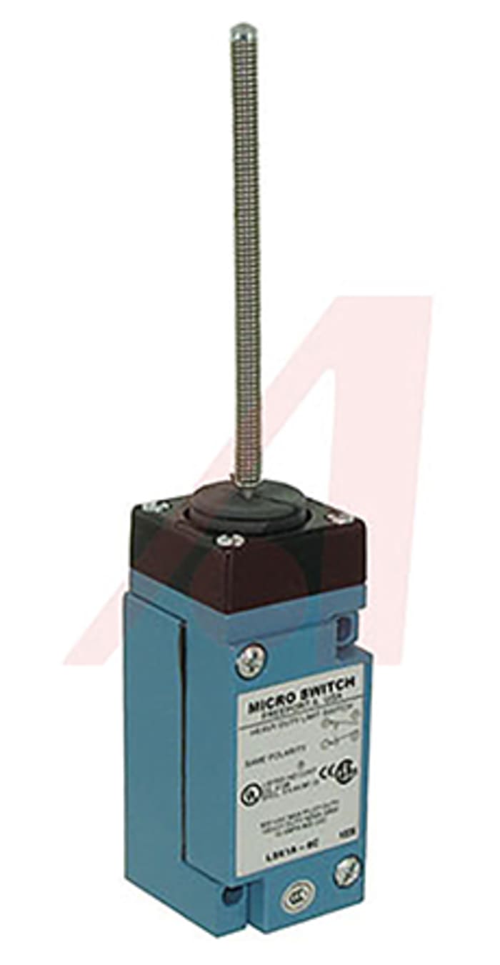 Honeywell HDLS Series Coil Spring Limit Switch, NO/NC, IP65, IP66, IP67, SPDT, Die Cast Zinc Housing, 600V ac Max, 10A
