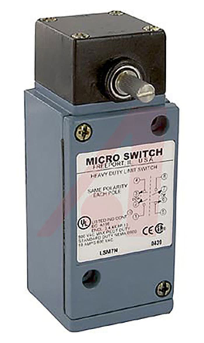 Honeywell HDLS Series Limit Switch, 2NO/2NC, IP65, IP66, IP67, DPDT, Die Cast Zinc Housing, 600V ac Max, 10A Max
