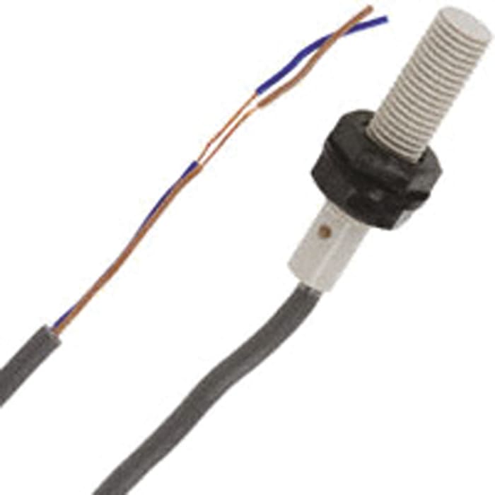 Omron Inductive Threaded Barrel Proximity Sensor, M8, 1.5 mm Detection, 24 → 240 V ac