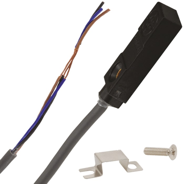 Omron Rectangular-Style Proximity Sensor, 3 mm Detection, NPN-NO Output, 12 → 24 V dc, IP67