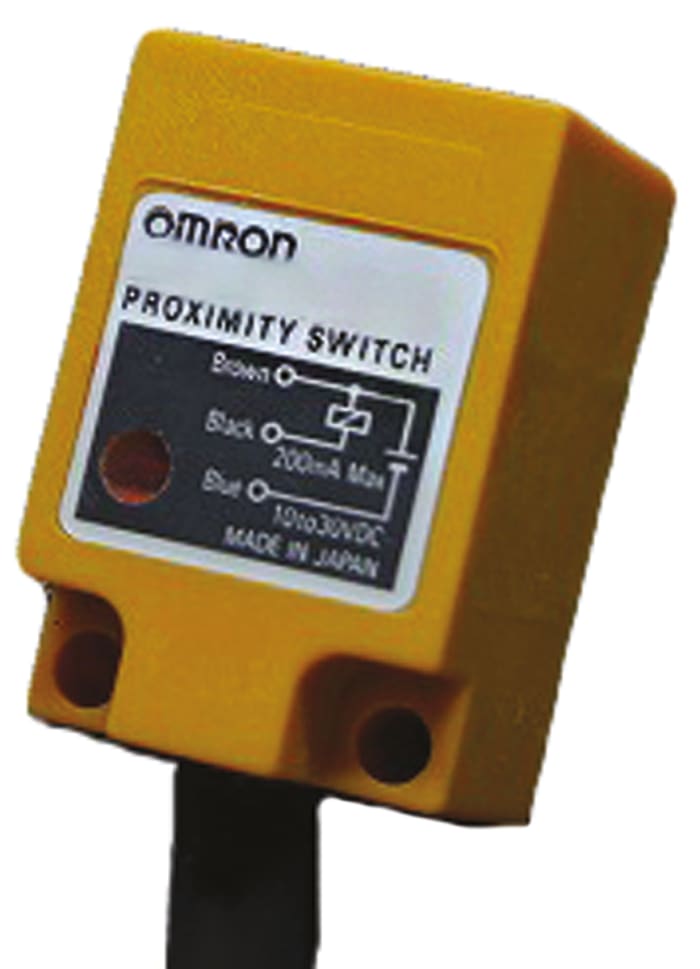 Omron Rectangular-Style Proximity Sensor, 20 mm Detection, NO Output, 12 → 24 V dc, IP67