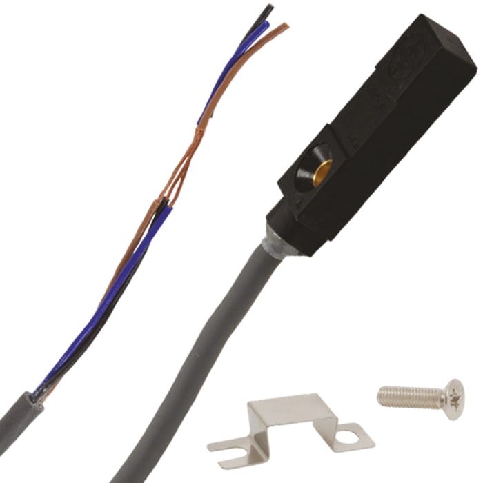 Omron Inductive Block Proximity Sensor, 1.5 mm Detection, NPN NO, 12 → 24 V dc
