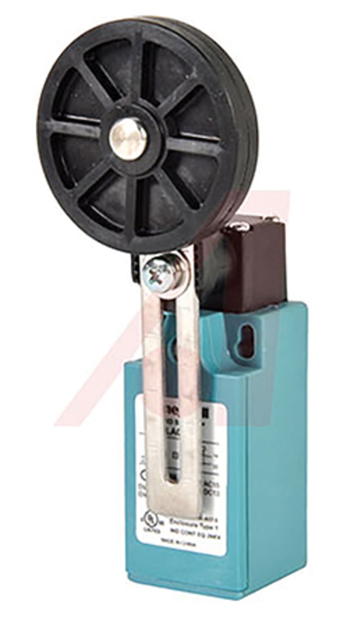 Honeywell GLL Series Adjustable Roller Lever Limit Switch, NO/NC, IP66, SPDT, Plastic Housing, 300V ac Max, 10A Max