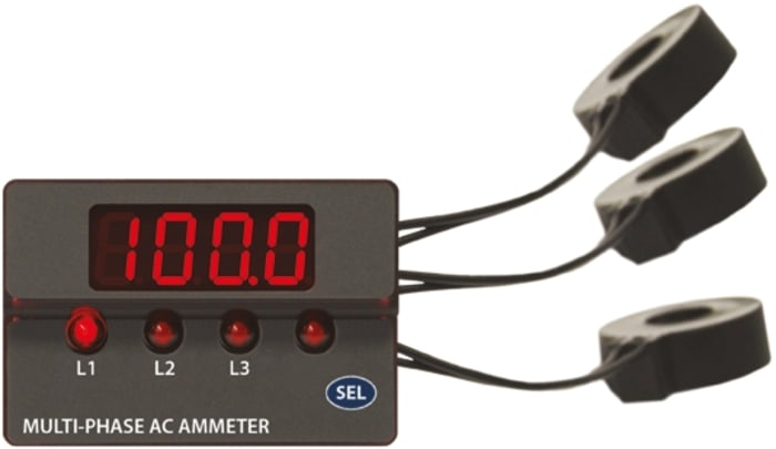 Murata LED Digital Panel Multi-Function Meter for Current, 22.1mm x 36.22mm