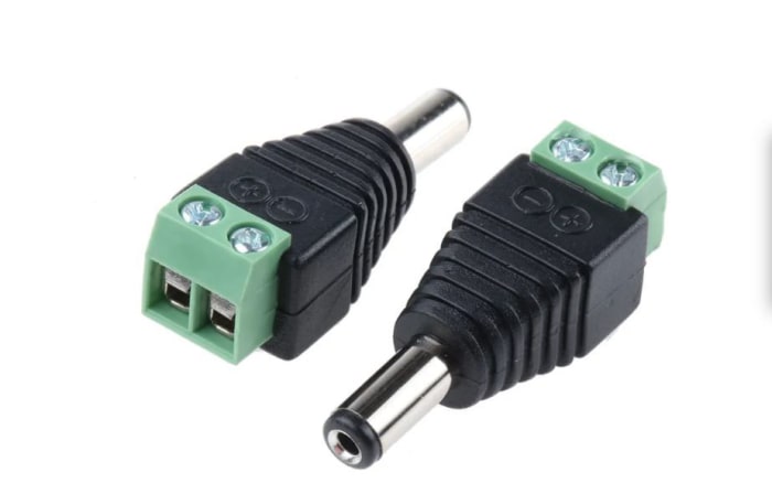 Fiche d'alimentation CC, 2A, Ø 2.5mm, Montage sur câble, 16 V