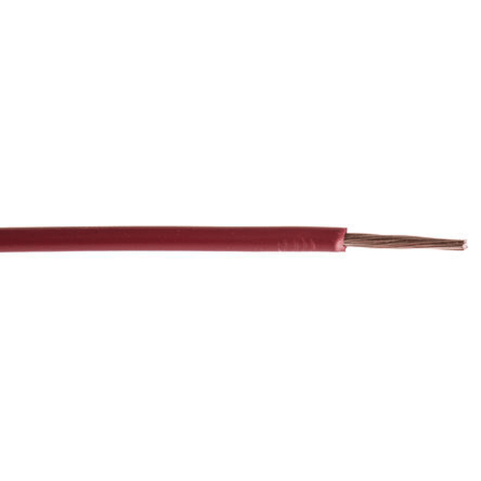 Cable de conexión RS PRO, área transversal 6mm² Filamentos del Núcleo 84/0.3mm Rojo, 1 kV, long. 100m, H07V2-K, 10 AWG