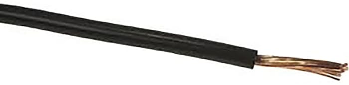 RS PRO Black 2.5mm² Hook Up Wire, 13 AWG, 50/0.25 mm, 25m, PVC Insulation