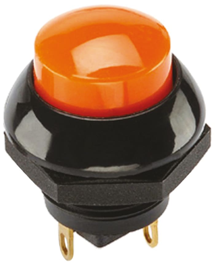 P9-613123W Otto | Otto Push Button Switch, Momentary, Panel Mount, SPDT ...