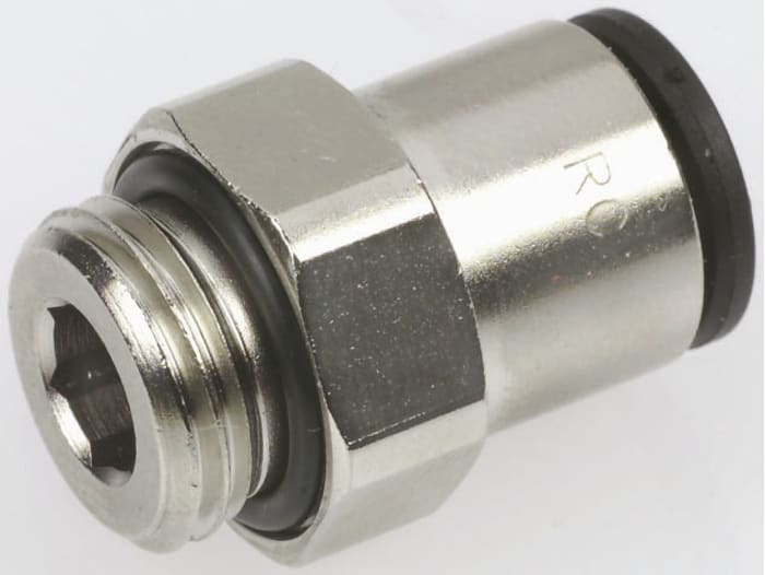 Legris LF3000 Series Straight Threaded Adaptor, M12 Male to Push In 8 mm, Threaded-to-Tube Connection Style